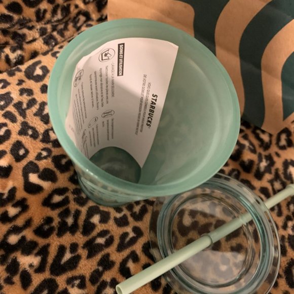 Starbucks Mint Green Glass Tumbler - Picture 2 of 4